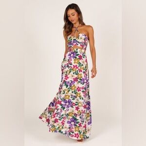 farley strapless metallic maxi dress Petal and Pup Womens Farley Strapless Maxi Dress
